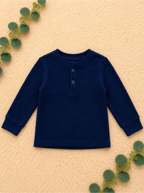The Children's Place Navy Long-Sleeve Henley Top